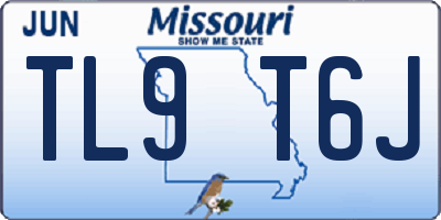 MO license plate TL9T6J