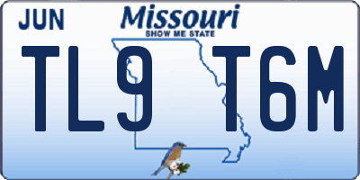 MO license plate TL9T6M