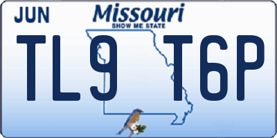 MO license plate TL9T6P