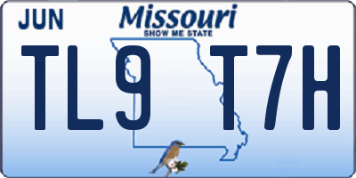 MO license plate TL9T7H
