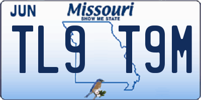 MO license plate TL9T9M