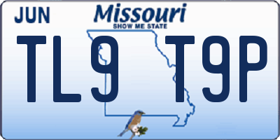 MO license plate TL9T9P