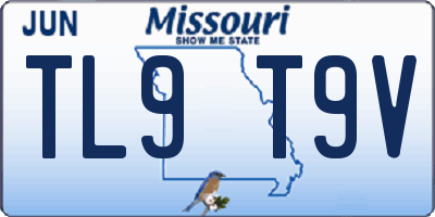 MO license plate TL9T9V