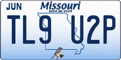 MO license plate TL9U2P