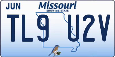 MO license plate TL9U2V