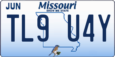 MO license plate TL9U4Y