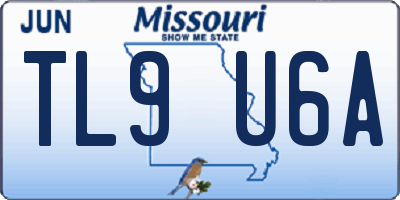 MO license plate TL9U6A