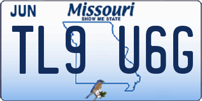 MO license plate TL9U6G
