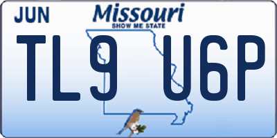 MO license plate TL9U6P