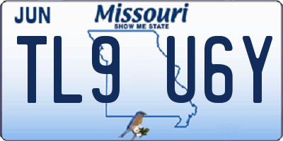 MO license plate TL9U6Y