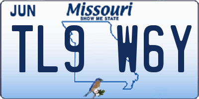 MO license plate TL9W6Y