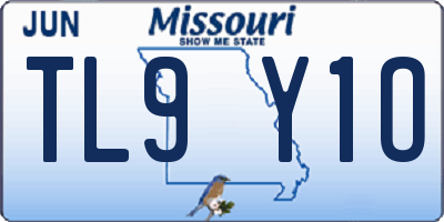 MO license plate TL9Y1O