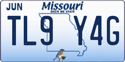 MO license plate TL9Y4G
