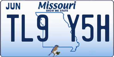 MO license plate TL9Y5H