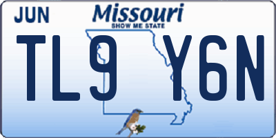 MO license plate TL9Y6N