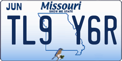 MO license plate TL9Y6R