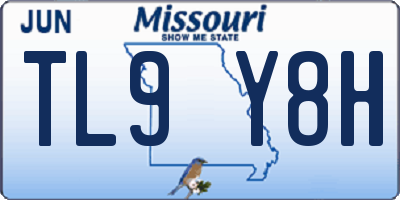 MO license plate TL9Y8H