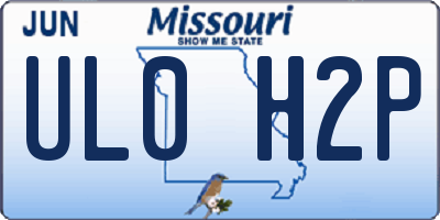 MO license plate UL0H2P