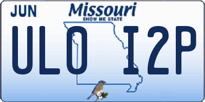 MO license plate UL0I2P