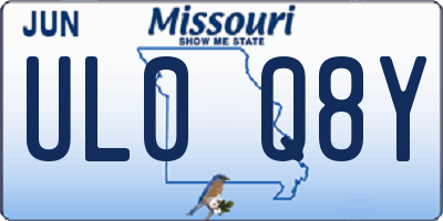 MO license plate UL0Q8Y