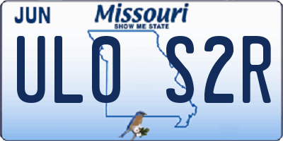 MO license plate UL0S2R