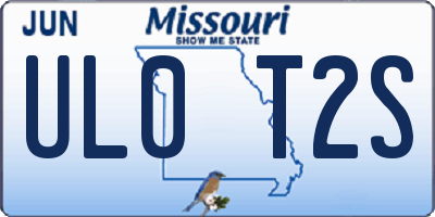 MO license plate UL0T2S