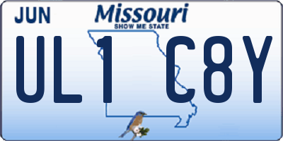 MO license plate UL1C8Y