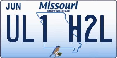 MO license plate UL1H2L