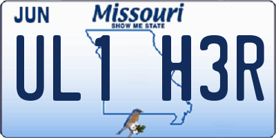 MO license plate UL1H3R