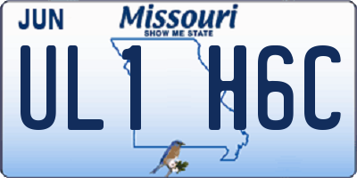 MO license plate UL1H6C