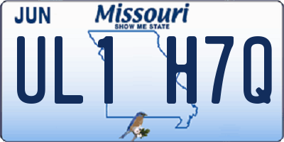 MO license plate UL1H7Q