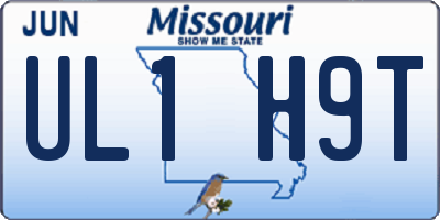 MO license plate UL1H9T