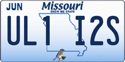 MO license plate UL1I2S