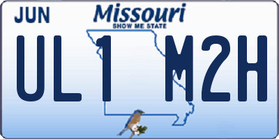 MO license plate UL1M2H