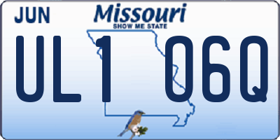 MO license plate UL1O6Q