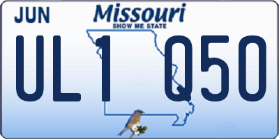 MO license plate UL1Q5O