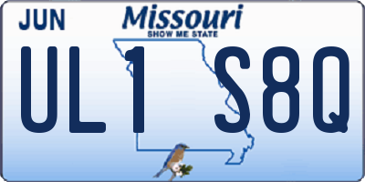 MO license plate UL1S8Q