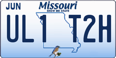 MO license plate UL1T2H