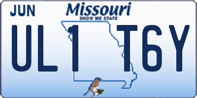 MO license plate UL1T6Y