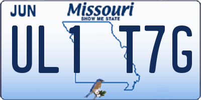 MO license plate UL1T7G