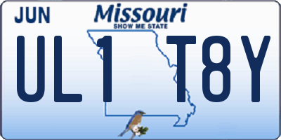 MO license plate UL1T8Y