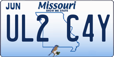 MO license plate UL2C4Y