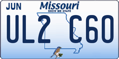 MO license plate UL2C6O