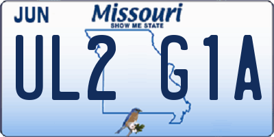 MO license plate UL2G1A