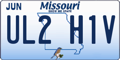 MO license plate UL2H1V