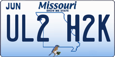 MO license plate UL2H2K