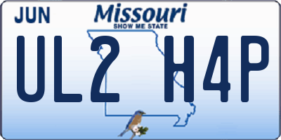 MO license plate UL2H4P