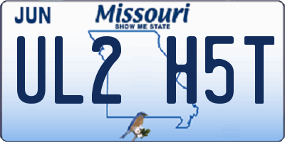 MO license plate UL2H5T