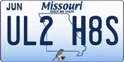 MO license plate UL2H8S