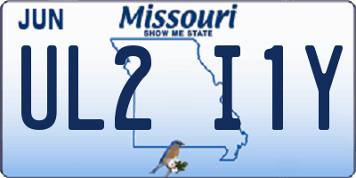 MO license plate UL2I1Y